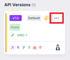 API card horizontal ellipsis option