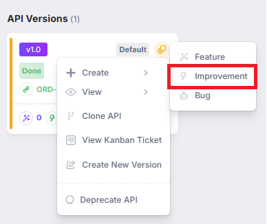 Create Improvement ellipsis option