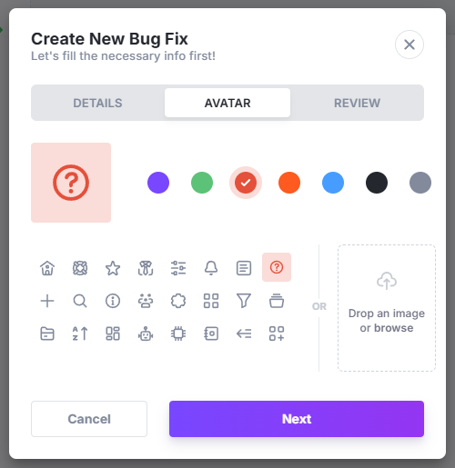 New bug fix avatar selection