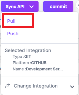 Pull button